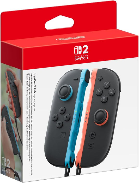 Les Manettes Joy-Con 2 gauche bleu clair & droite rouge clair Nintendo Switch 2